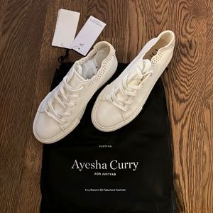 White sneakers - JustFab Ayesha Curry
